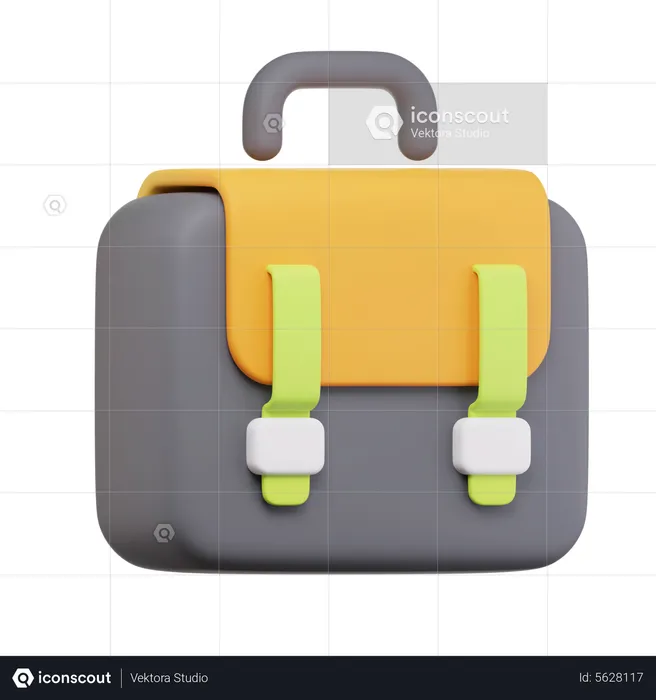 Work Briefcase  3D Icon