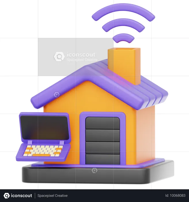 Work From Home  3D Icon