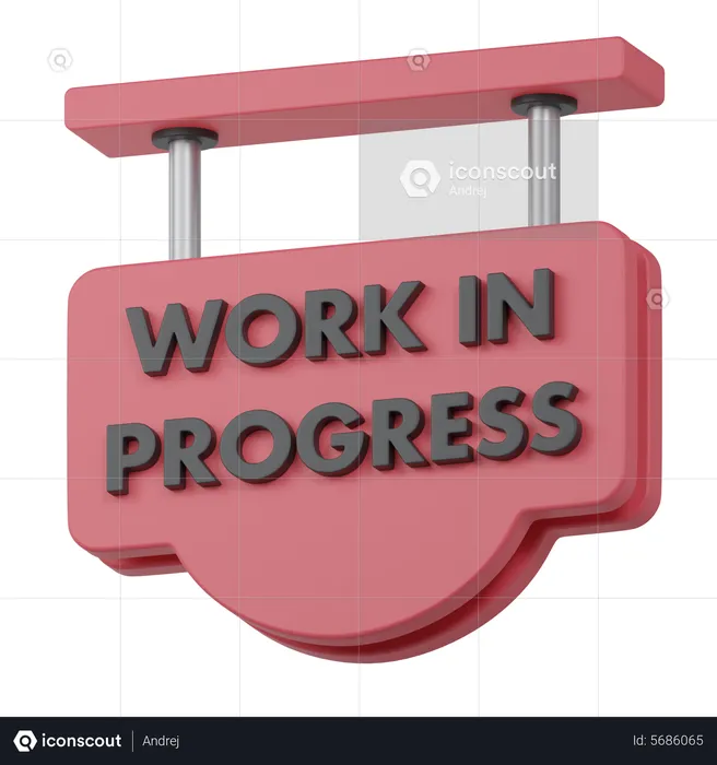 Work In Progress  3D Icon