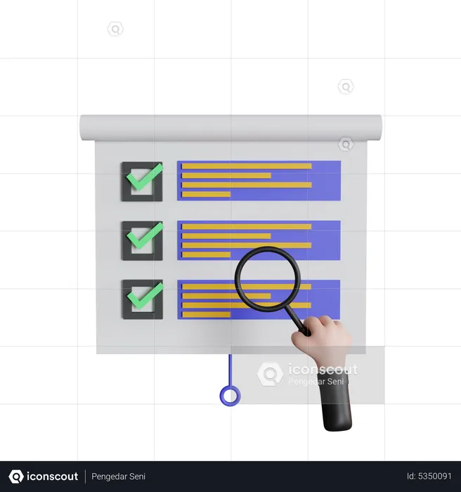 Work Presentation  3D Icon