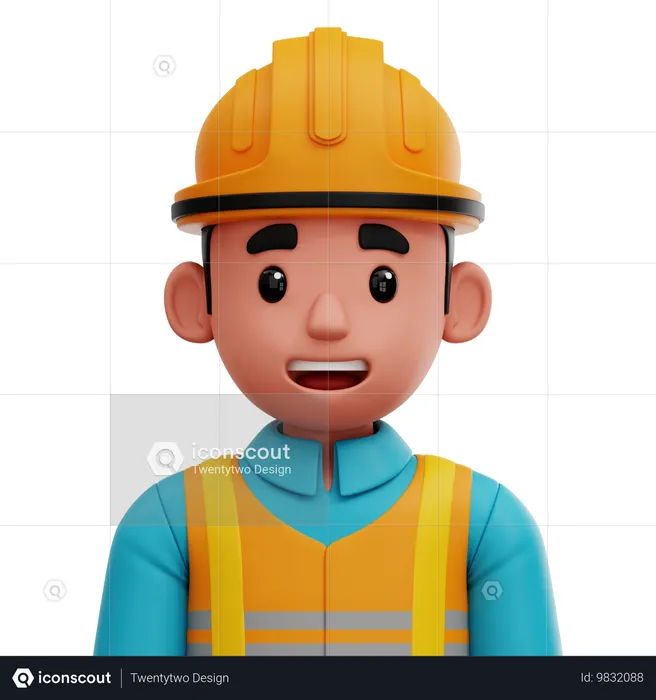 WORKER  3D Icon