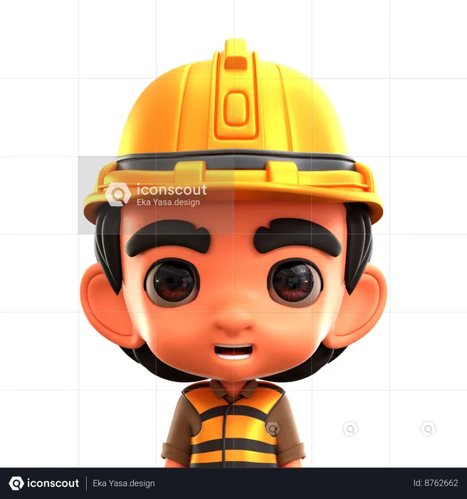 Worker  3D Icon