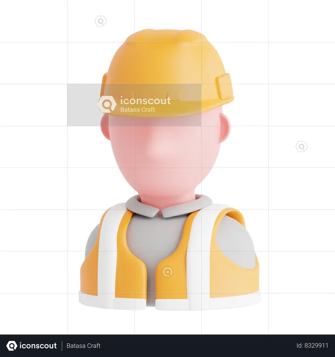 Worker  3D Icon