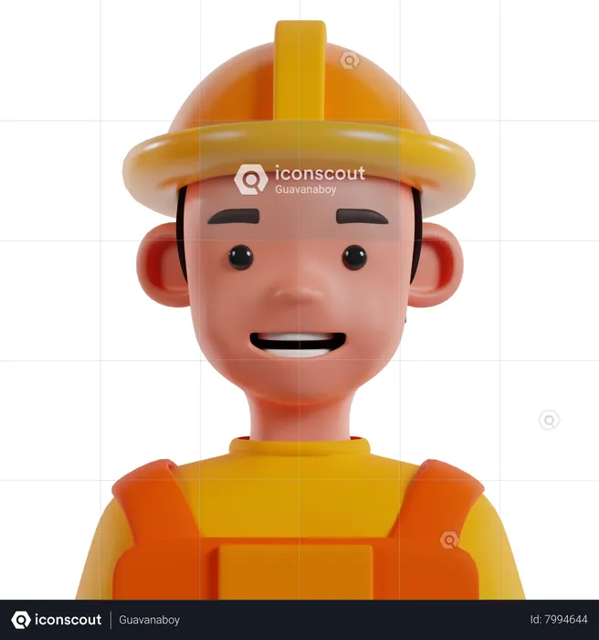 Worker  3D Icon