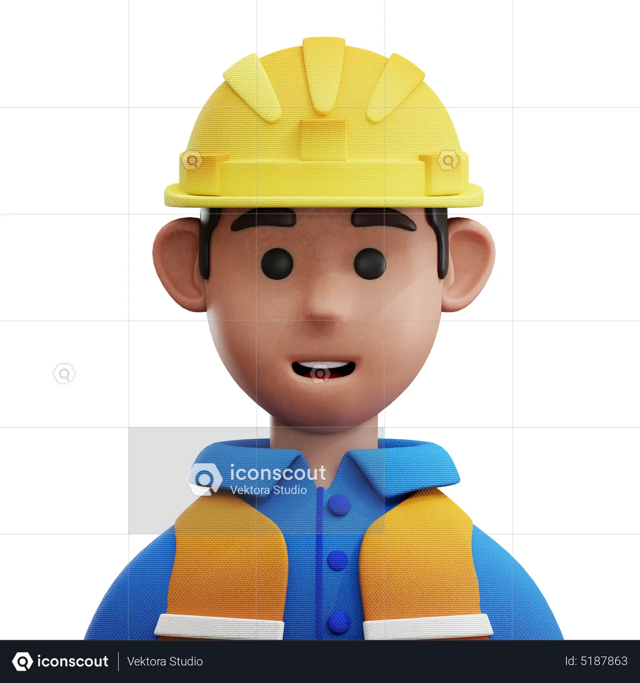 Worker Avatar 3D Icon - Free Download People 3D Icons | IconScout