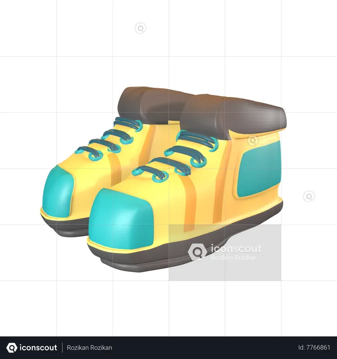 Worker Boots  3D Icon