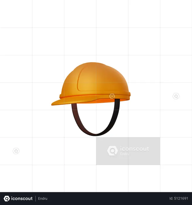 Worker Helmet  3D Icon