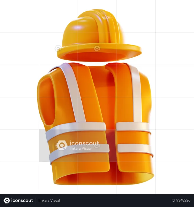 Worker Vest  3D Icon