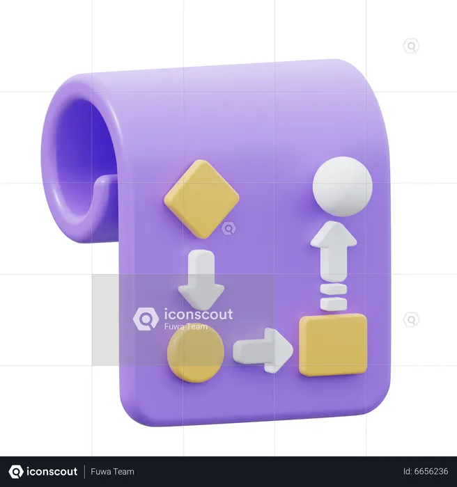 Workflow  3D Icon