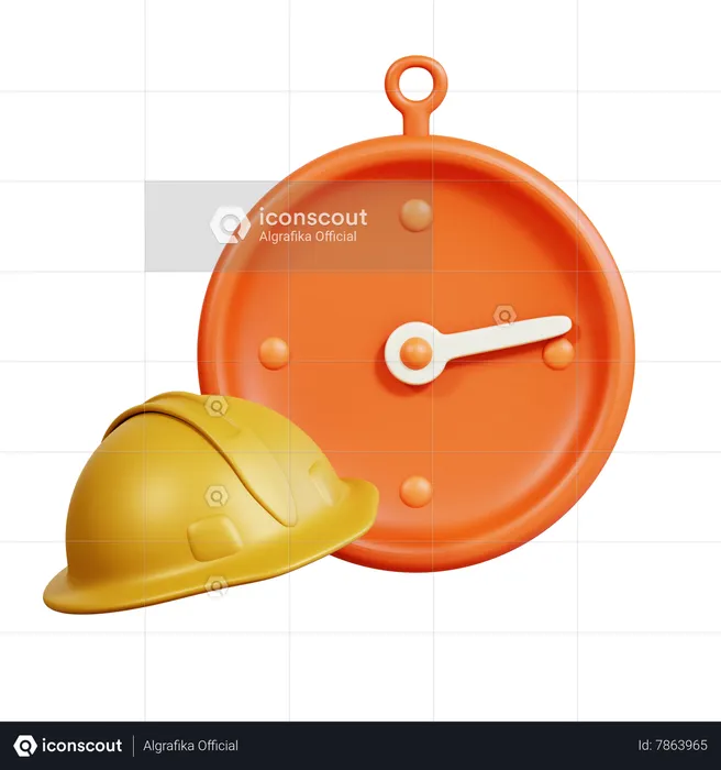 Working Hours  3D Icon