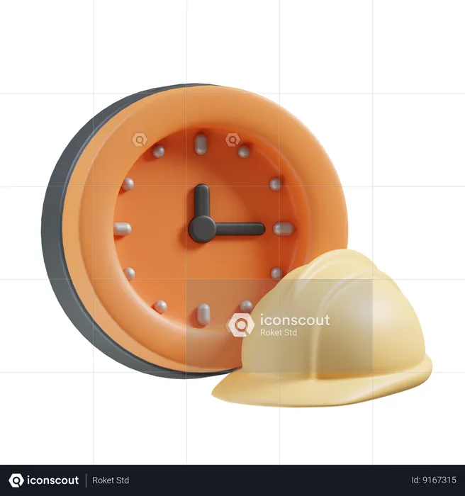 Working Hours  3D Icon