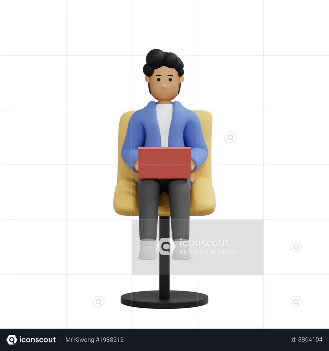 Working man  3D Illustration