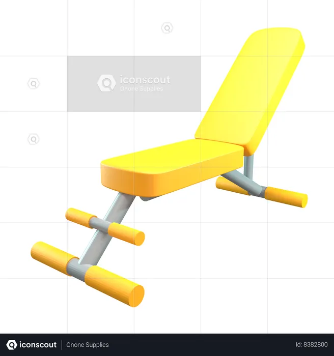 Workout Bench  3D Icon
