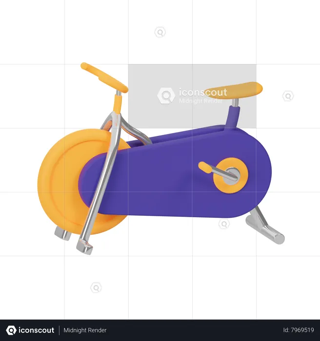 Workout Bike  3D Icon