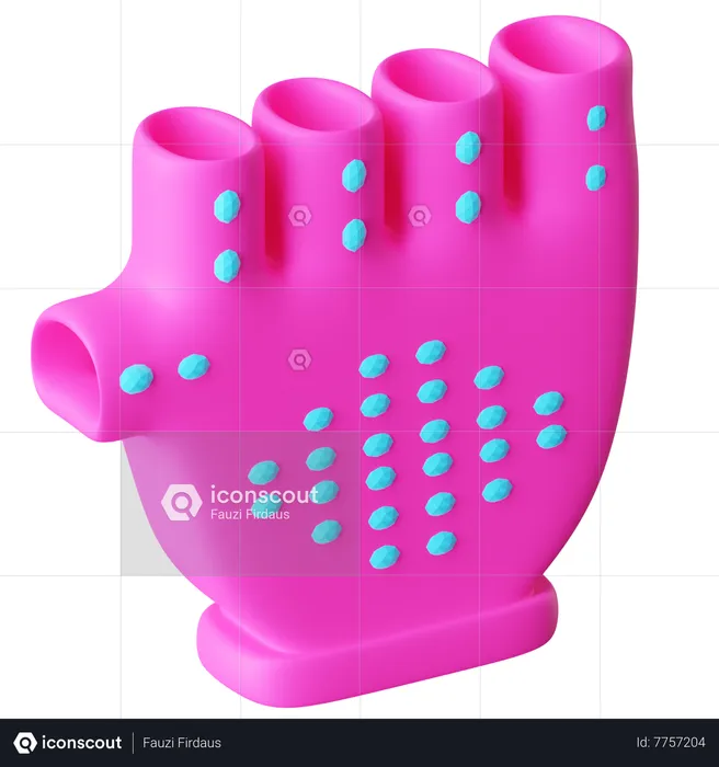 Workout Gloves  3D Icon