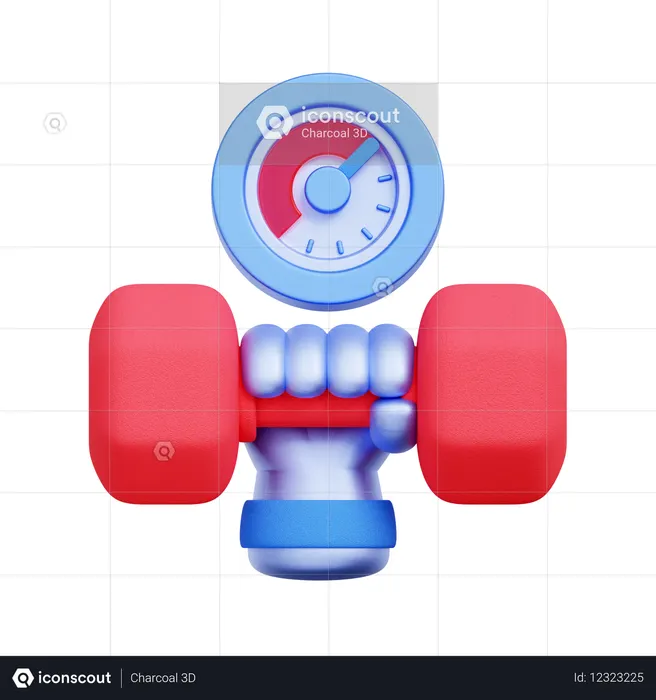 トレーニング時間の追跡  3D Icon