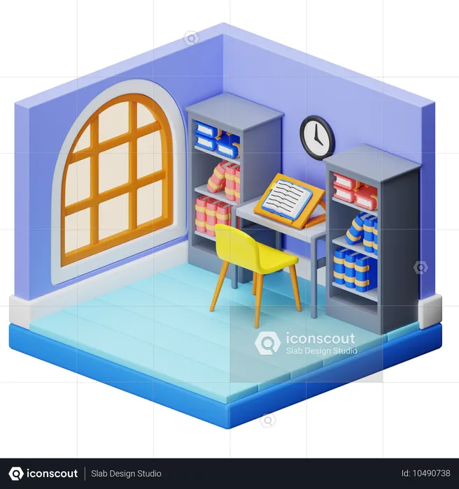 Workspace  3D Illustration