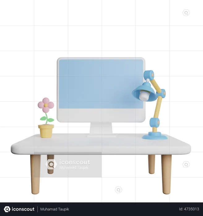 Workspace  3D Illustration