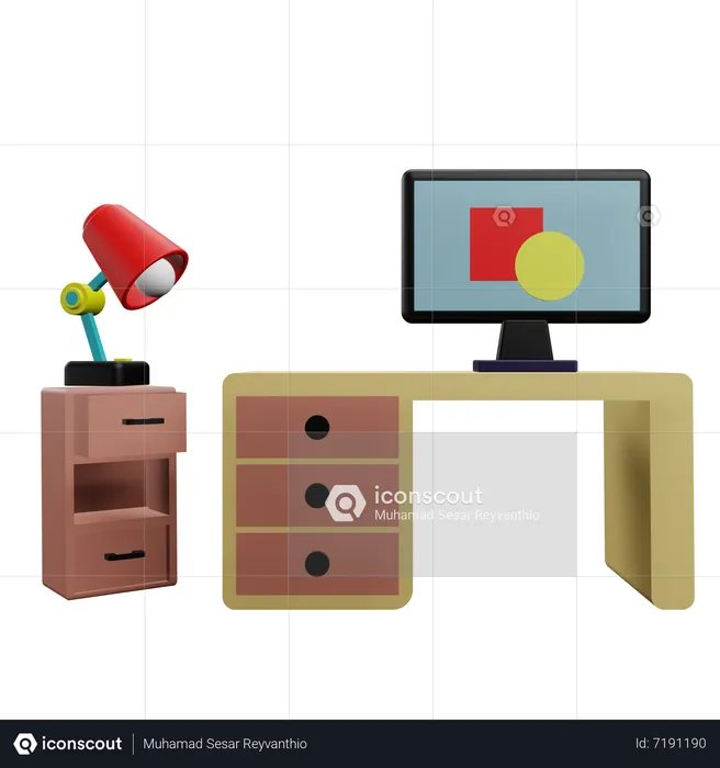 Workspace  3D Icon