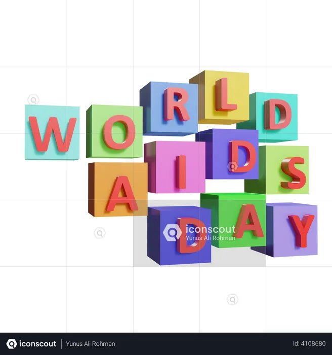 World Aids Day  3D Illustration