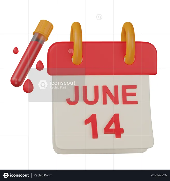 World Blood Donor Day  3D Icon
