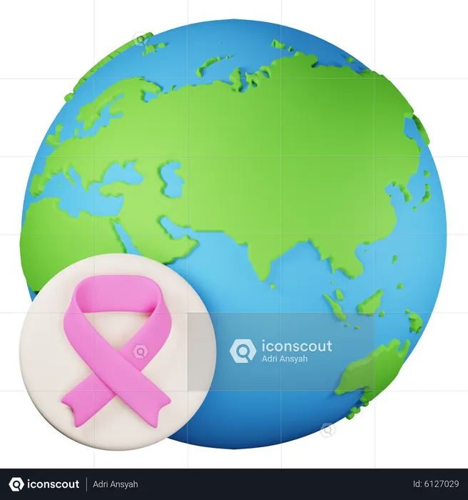 World cancer day  3D Icon