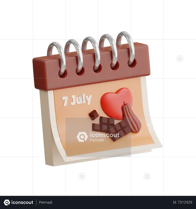 World Chocolate Day  3D Icon