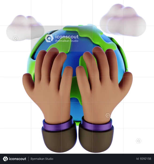 World Earth Day  3D Icon