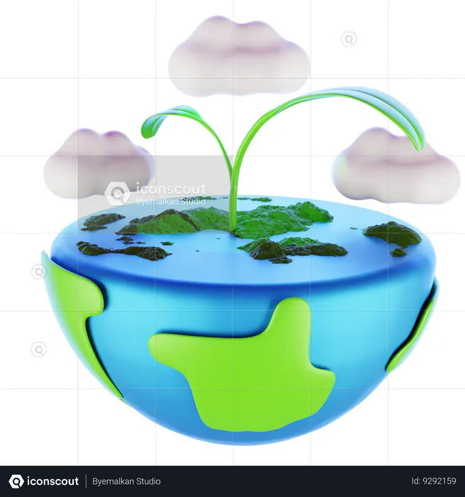 World Earth Day  3D Icon