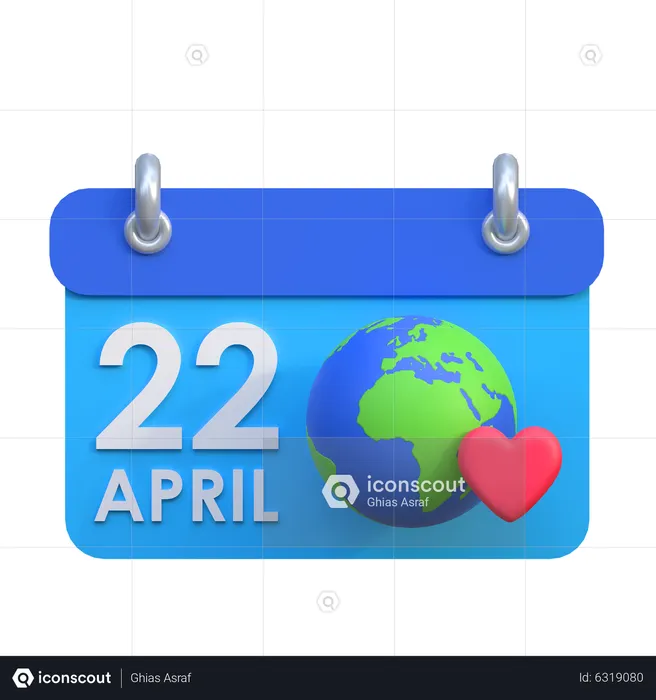 World Earth Day  3D Icon