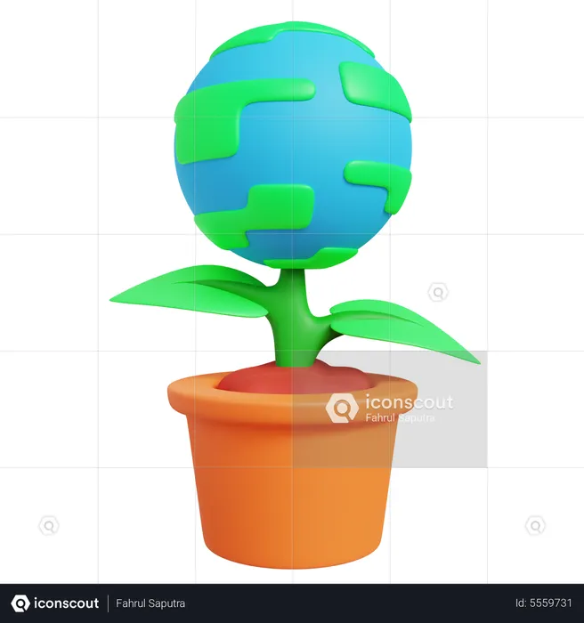 World Ecology  3D Icon