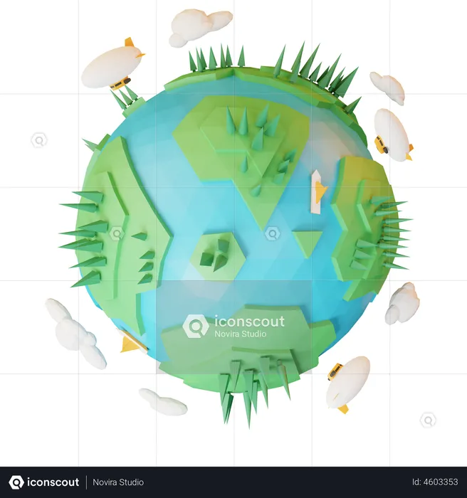 World Environment Day  3D Illustration