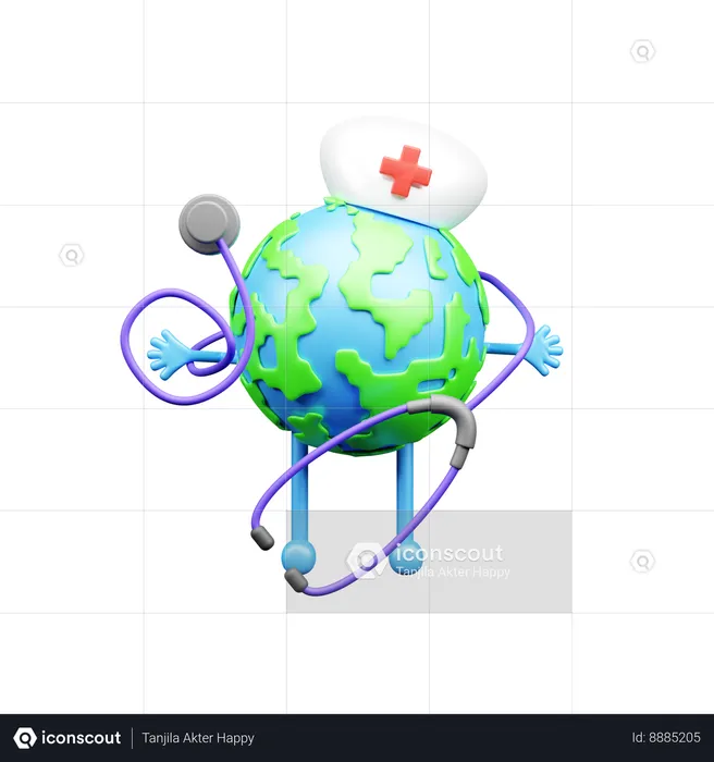 World Health Day  3D Icon