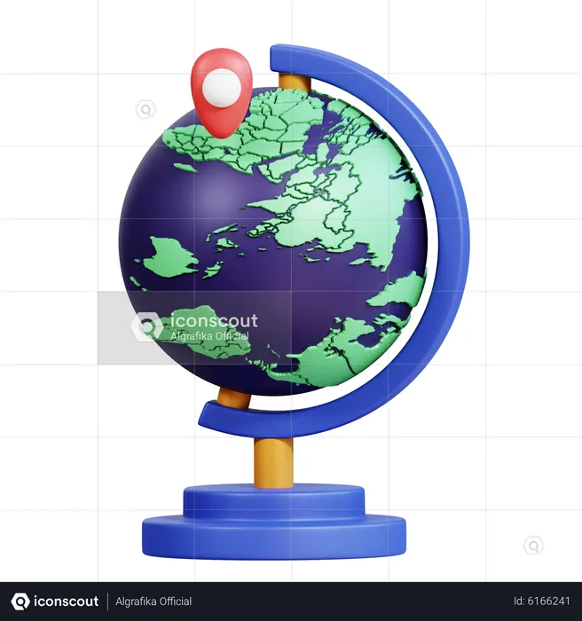 World Map  3D Icon