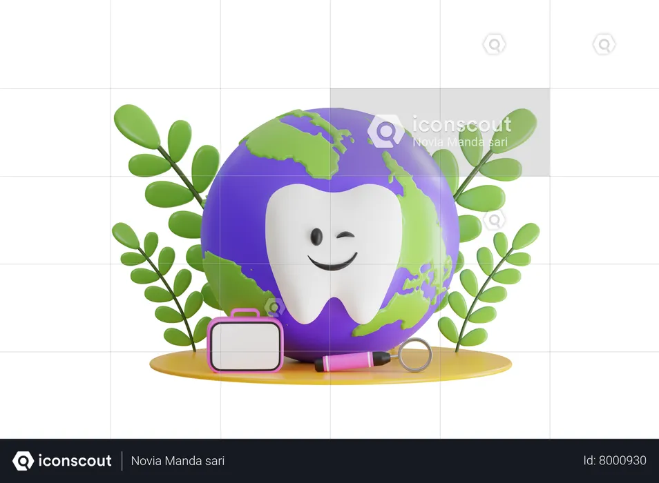 World Oral Health Day  3D Icon