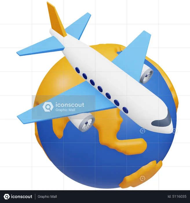 World Travel  3D Icon