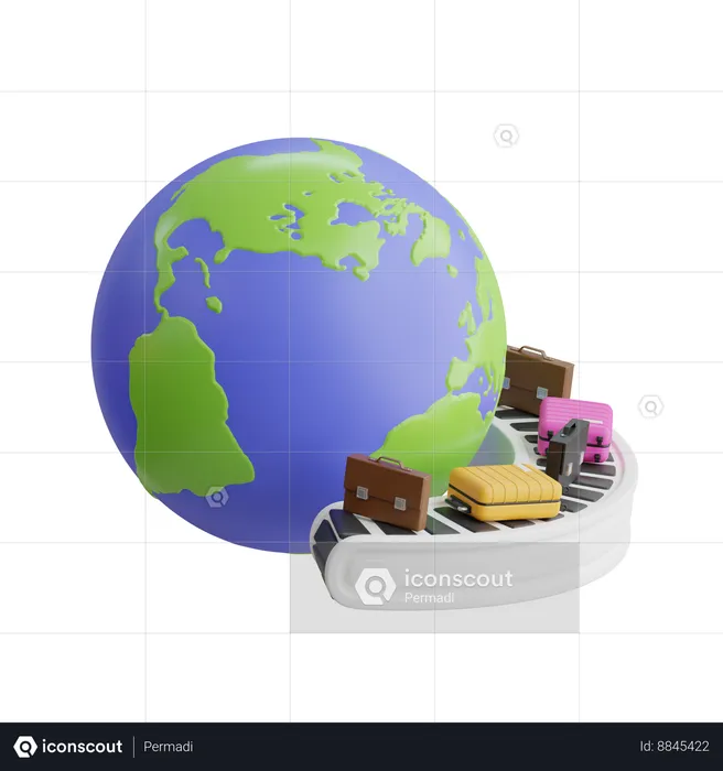 World Travel  3D Icon