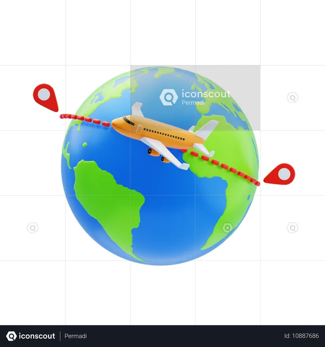 World Travel  3D Icon