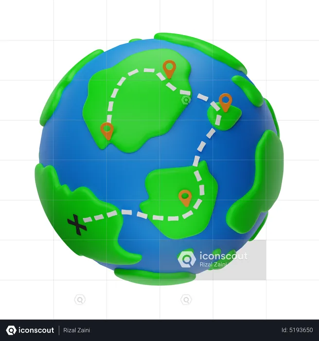 World Travel  3D Icon