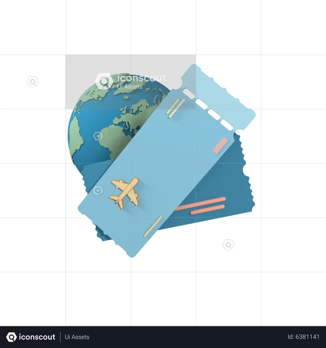 World Trip  3D Icon