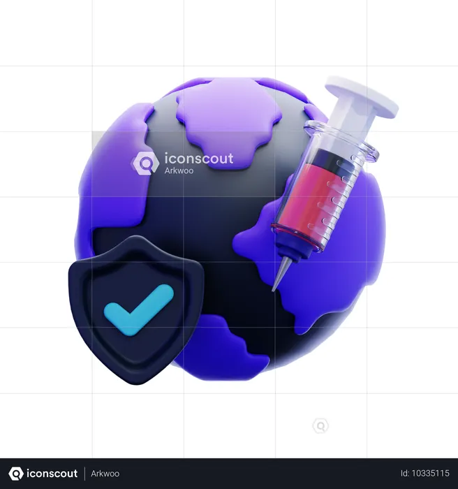 World vaccination day  3D Icon