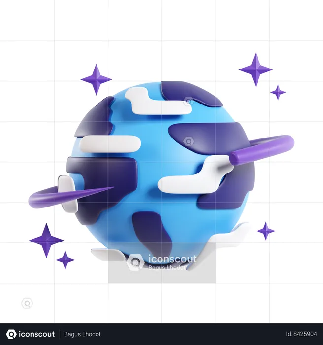 World Wide  3D Icon