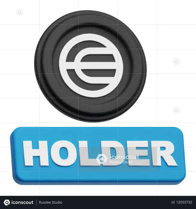 Worldcoin Holder  3D Icon
