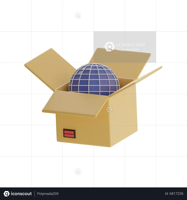 Worldwide Delivery  3D Icon