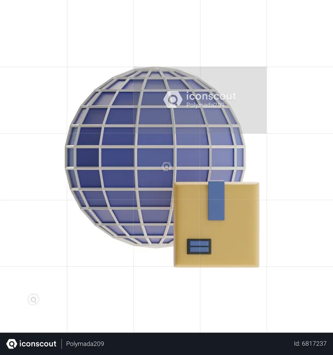 Worldwide Delivery  3D Icon