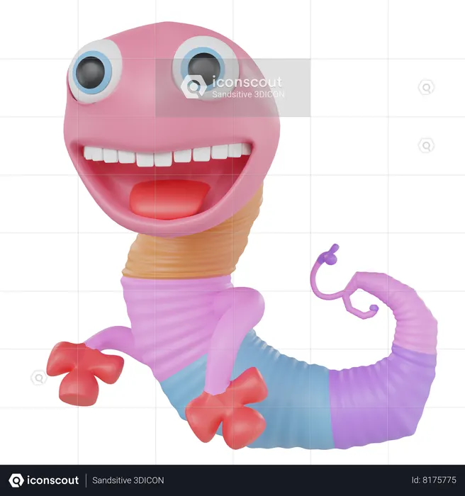 Worm  3D Icon
