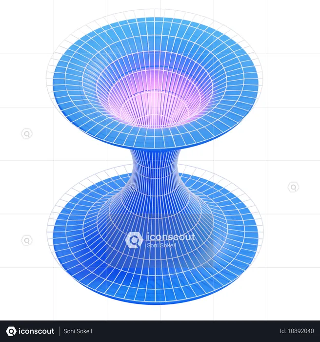ワームホール  3D Icon