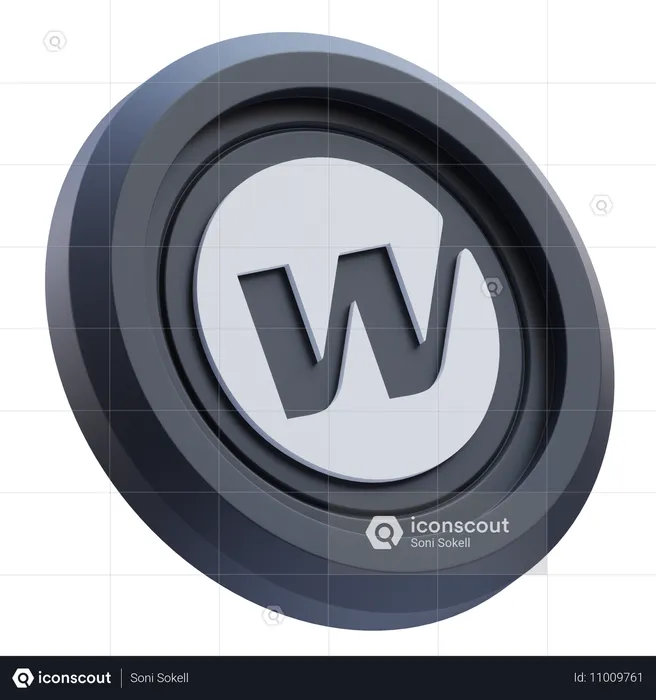 Wormhole Crypto  3D Icon