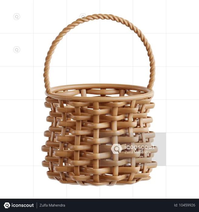 Woven Basket  3D Icon