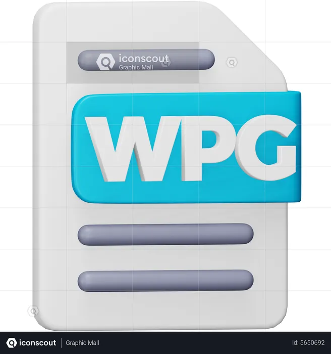 Wpg File  3D Icon